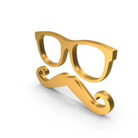 Goggle & Mustache Symbol PNG & PSD Images