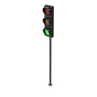 Traffic Light Pole With Green Light PNG & PSD Images