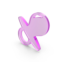Baby Pacifier Icon Glass PNG & PSD Images
