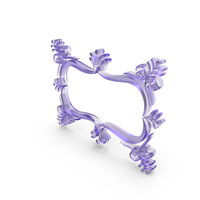 Glass Floral Design Frame Icon PNG & PSD Images