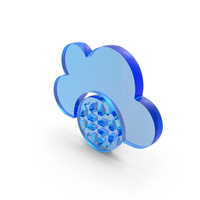 Internet Web Cloud Icon Glass PNG & PSD Images