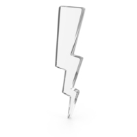 Glass Lightning Thunder Icon PNG & PSD Images