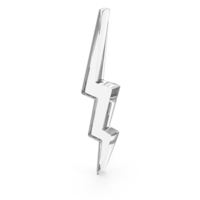 Glass Lightning Thunder Icon PNG & PSD Images