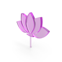 Glass Lotus Flower Icon PNG & PSD Images