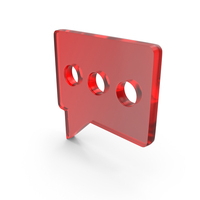 Glass Chat Icon PNG & PSD Images