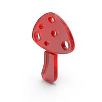 Mushroom Icon Glass PNG & PSD Images