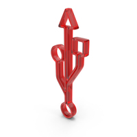Glass USB Data Transfer Icon PNG & PSD Images