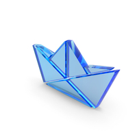 Paper Boat Icon Glass PNG & PSD Images
