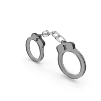 Glass Police Handcuffs Icon PNG & PSD Images