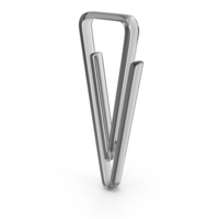 Glass Triangular Paper Clip Icon PNG & PSD Images