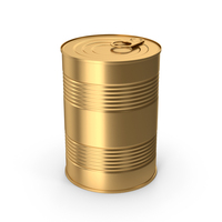 Gold Tin Can PNG & PSD Images