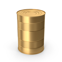 Gold Tin Can PNG & PSD Images