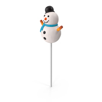 Cake Pop Snowman PNG & PSD Images