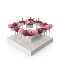 Mini Cake Pops Set PNG & PSD Images