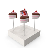 Mini Cake Pops Set PNG & PSD Images