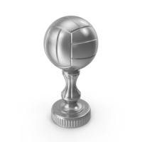 Volleyball Trophy Silver PNG & PSD Images