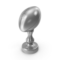 American Football Trophy Silver PNG & PSD Images