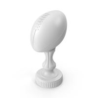 American Football Trophy White PNG & PSD Images