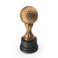 Golf Trophy Bronze PNG & PSD Images