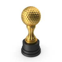 Golf Trophy Gold PNG & PSD Images