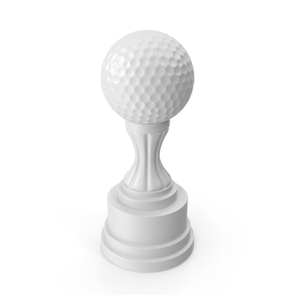 White Golf Trophy PNG & PSD Images