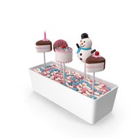 Christmas Cake Pops Set PNG & PSD Images