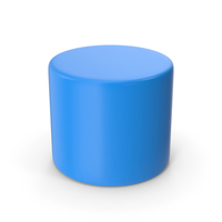 Cylinder Shape Blue PNG & PSD Images