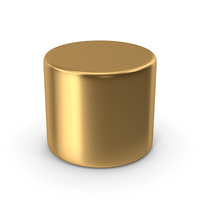 Gold Cylinder Shape PNG & PSD Images