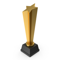 Star Trophy Gold PNG & PSD Images
