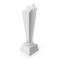 Star Trophy White PNG & PSD Images