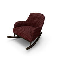 Red Rocking Chair PNG & PSD Images