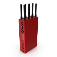 Mobile Phone Signal Detector Red New PNG & PSD Images