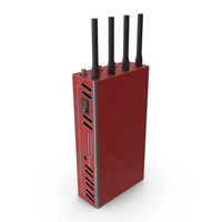 Mobile Phone Signal Detector Red Used PNG & PSD Images