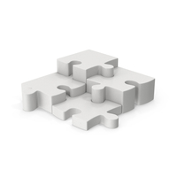 White Puzzle Pieces PNG & PSD Images
