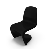 Panton Chair Black PNG & PSD Images