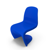 Blue Panton Chair PNG & PSD Images