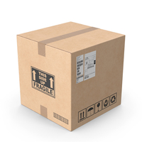 Cardboard Box Closed PNG & PSD Images