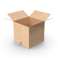 Cardboard Box Simple Open PNG & PSD Images