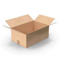 Cardboard Box Simple Open PNG & PSD Images