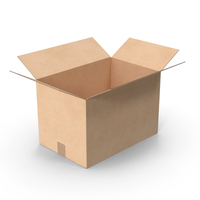 Cardboard Box Simple Open PNG & PSD Images