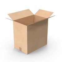 Cardboard Box Simple Open PNG & PSD Images