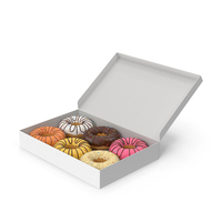 Donuts In The Box PNG & PSD Images