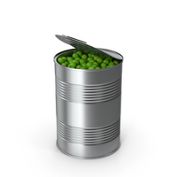 Opened Peas Tin Can PNG & PSD Images