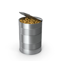 Opened Tin Can With Yellow Peas PNG & PSD Images