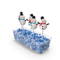Christmas Decoration Cake Pop Snowman PNG & PSD Images