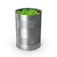 Steel Tin Can With Peas PNG & PSD Images