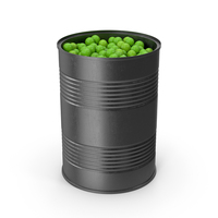 Tin Can With Peas PNG & PSD Images