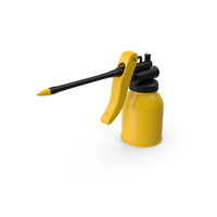 Manual Oil Gun With Rigid Spout Thumb Pump PNG & PSD Images