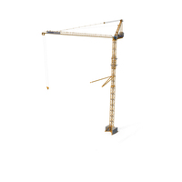 Potain MR 295 Luffing Jib Crane PNG & PSD Images