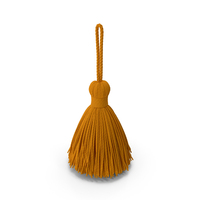 Yellow Yarn Tassel PNG & PSD Images